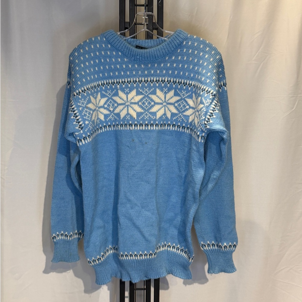 Dale of Norway Sky Blue and White Crewneck‎ Sweater (vintage)
